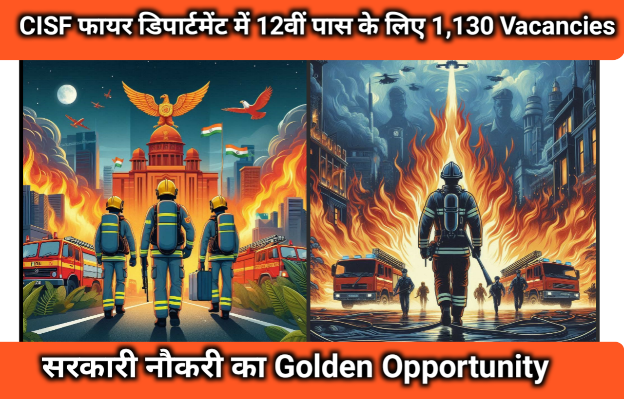 1,130 Vacancies for 12th Pass in CISF Fire Department: Golden Opportunity for Government Job